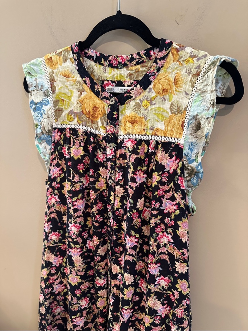 By Anthropologie Ruffled Tiered Boho Romantic
Coquette Patchwork Dress medium - Picture 3 of 9